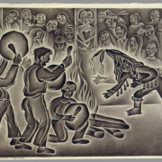 1982.0088.000002 Helmi Juvonen Winter Dance Lithograph