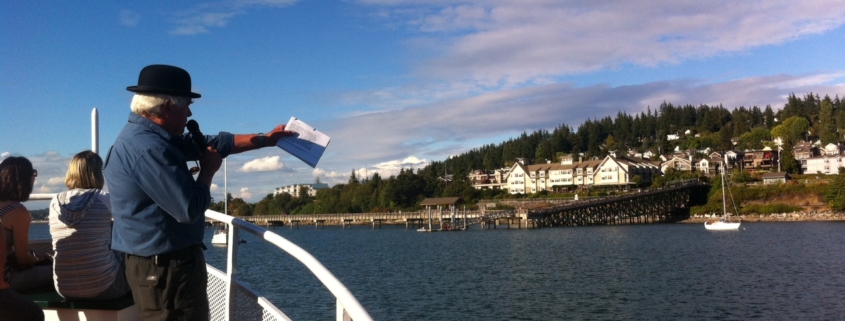 Narrator on the History Sunset Cruise