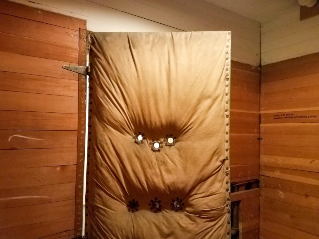 Padded jail cell inside The Museum