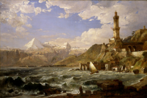 Coast of Genoa painting