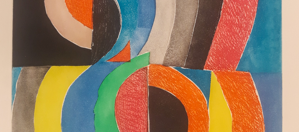 Sonia Delaunay, Abstract Composition with Semicircles