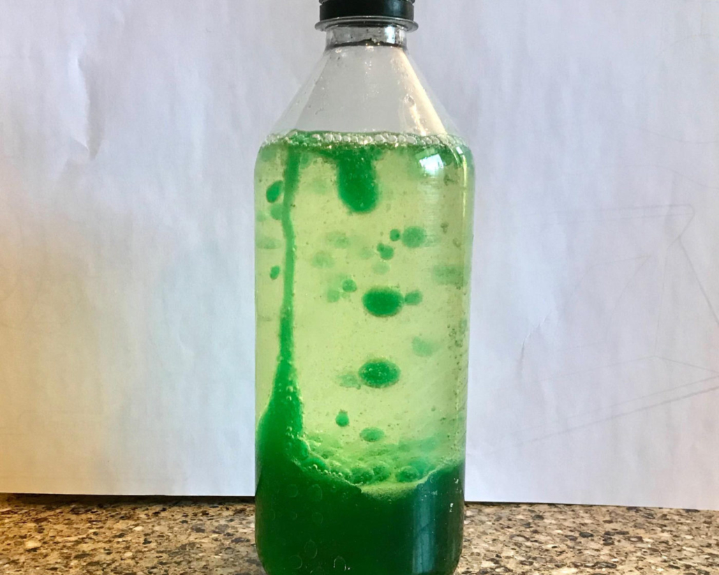 Homemade lava lamp