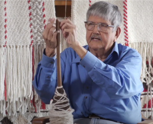 Screenshot of Bill James weaving
