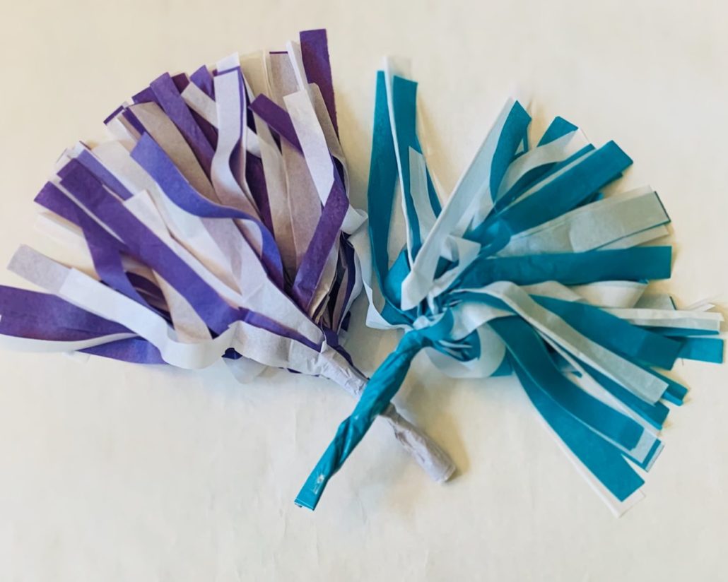 Pom Poms made of tissue paper