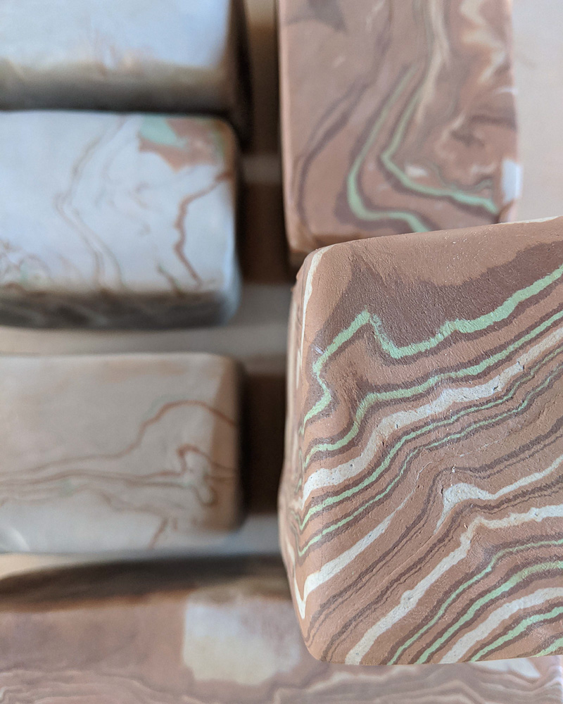 Clay marbling blocks