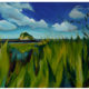 Painting of tall grasses